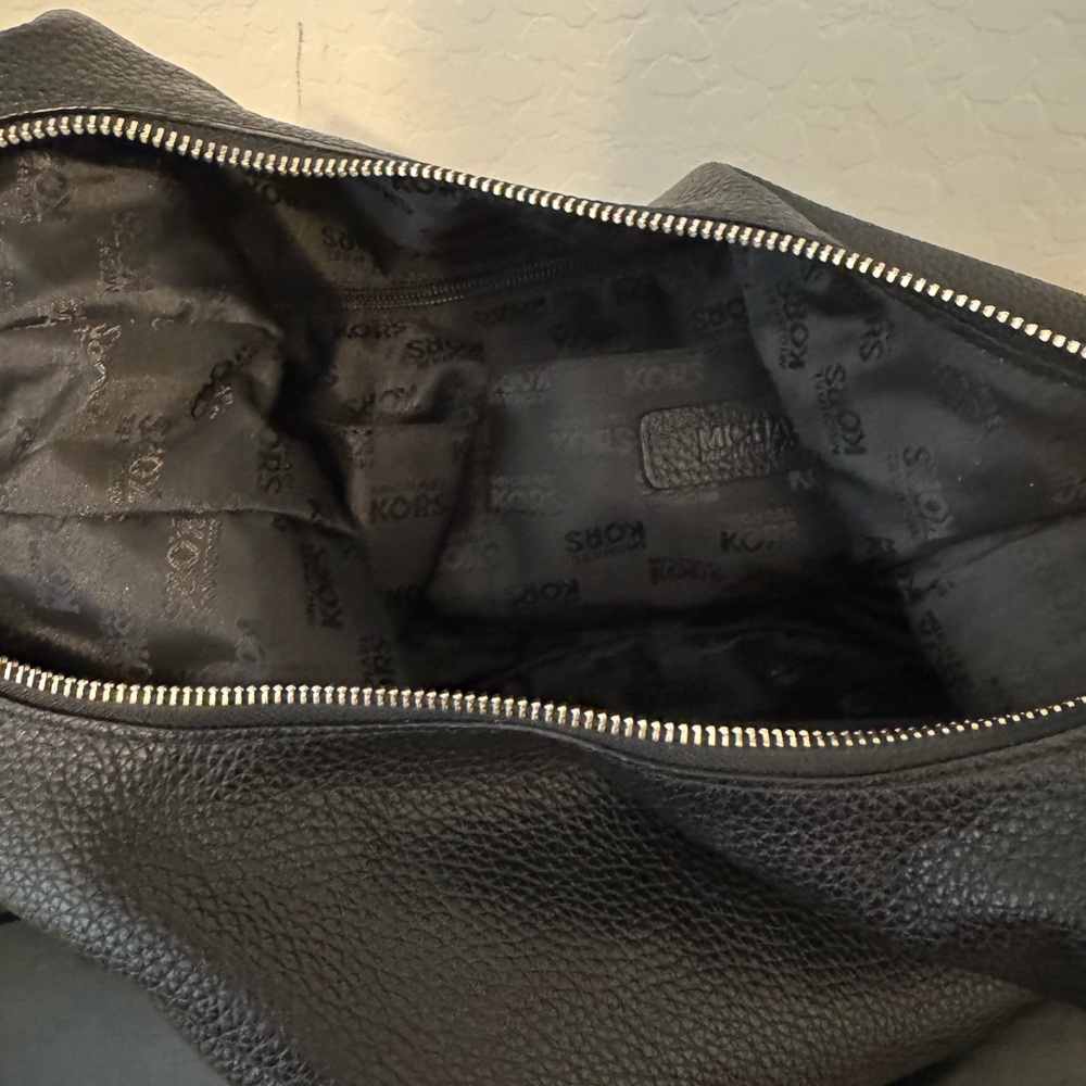 Michael Kors Black Leather Hobo Bag with Fringe - Picture 7 of 9
